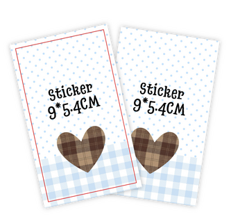 Sticker 9x5.4CM