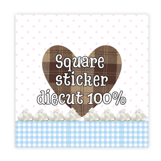 Sticker 6CM diecut100%