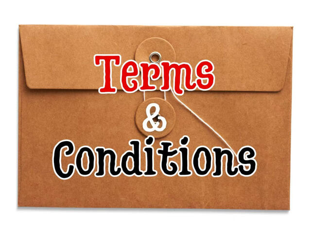 terms &amp; conditions