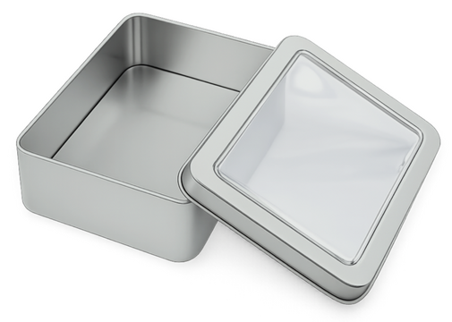 กล่องเหล็กฝาใส