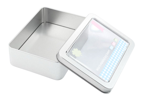 Tin Box ( ฝาใส )